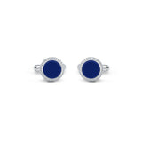 Midnight Blue 925 Sterling Silver Cufflinks for Men