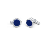 Midnight Blue 925 Sterling Silver Cufflinks for Men