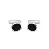 Black Shadow 925 Sterling Silver Cufflinks for Men