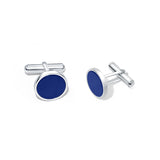 Blue Shadow 925 Sterling Silver Cufflinks for Men