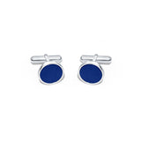 Blue Shadow 925 Sterling Silver Cufflinks for Men