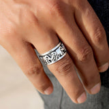 Maha Prana 925 Sterling Silver Band for Men