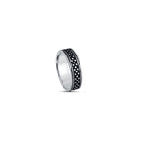 Grid Pulse 925 Sterling Silver Band for Men