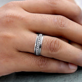 Bold Link 925 Sterling Silver Band for Men