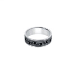 Flowline 925 Sterling Silver Band for Men