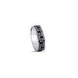 Flowline 925 Sterling Silver Band for Men