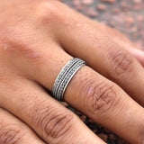 Roadmaster 925 Sterling Silver Band for Men