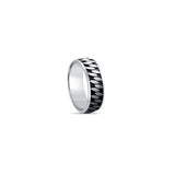 Weaveon 925 Sterling Silver Band for Men