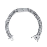 Om Shakti 925 Sterling silver Bracelet for Men