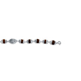 Mahadev Rudraksha 925 Sterling Silver Bracelet for Men