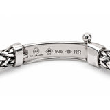 Compassionate Wide Sterling Silver Bracelet for Men