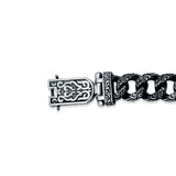 Regal Lion Oxidised Sterling Silver Bracelet for Men