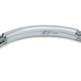 Braided Bar Oxidised Silver Bracelet for Men