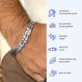 Lion Vanguard 925 Sterling Silver Bracelet for Men