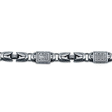 Imperial Greek 925 Sterling Silver Bracelet for Men