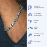 Imperial Greek 925 Sterling Silver Bracelet for Men