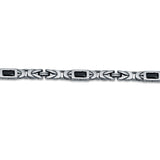 Apex 925 Sterling Silver Oxidised Link Bracelet for Men