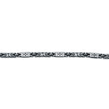 Apex 925 Sterling Silver Oxidised Link Bracelet for Men