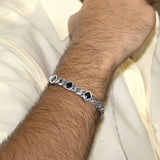 Eclipse 925 Sterling Silver Bracelet for Men