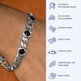 Eclipse 925 Sterling Silver Bracelet for Men