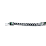 Orion 925 Sterling Silver Green Stone Bracelet for Men