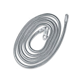 Sleek Edge - Wide Sterling Silver Chain for Men