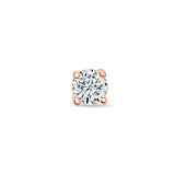Glimmering Man Sterling Silver Rose-Gold Stud for Men - Small - Single