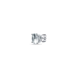 Simplicity Round Sterling Silver Studs for Men - Small - Single