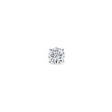 Glittering Round Zirconia Studs for Men - Medium - Single