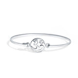Aum Mantram 925 Sterling Silver Kada for Men