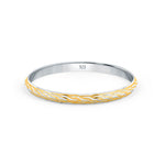 Gold and silver bangle with '925' stamp on a white background

