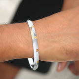 Golden Orbit 925 Sterling Silver Punjabi Sikhi Kada for Men