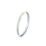 Golden Orbit 925 Sterling Silver Punjabi Sikhi Kada for Men