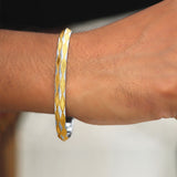 Diamond-lines 925 Sterling Silver Punjabi Sikhi Kada for Men