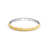 Diamond-lines 925 Sterling Silver Punjabi Sikhi Kada for Men