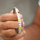 Gold Mighty 925 Sterling Silver Punjabi Sikhi Kada for Men