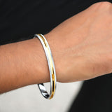 Divine Streak 925 Sterling Silver Punjabi Sikhi Kada for Men
