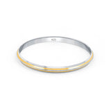 Twinline 925 Sterling Silver Punjabi Sikhi Kada for Men