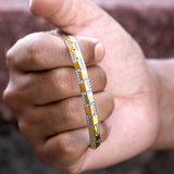Silver Dot Grid 925 Sterling Silver Punjabi Sikhi Kada for Men