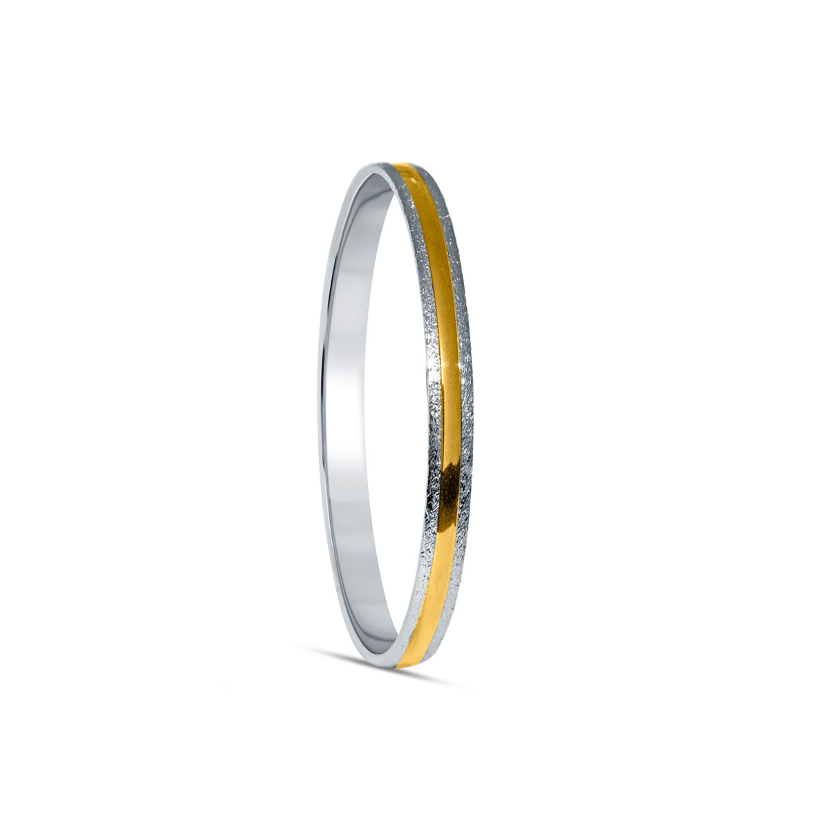 CoreBand Dual Tone 925 Sterling Silver Punjabi Sikhi Kada for Men