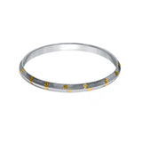 Divine Accent Dual Tone 925 Sterling Silver Kada for Men