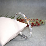 Urban Mark Dual Tone 925 Sterling Silver Kada for Men