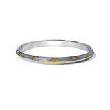 Urban Mark Dual Tone 925 Sterling Silver Kada for Men