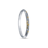 Urban Mark Dual Tone 925 Sterling Silver Kada for Men