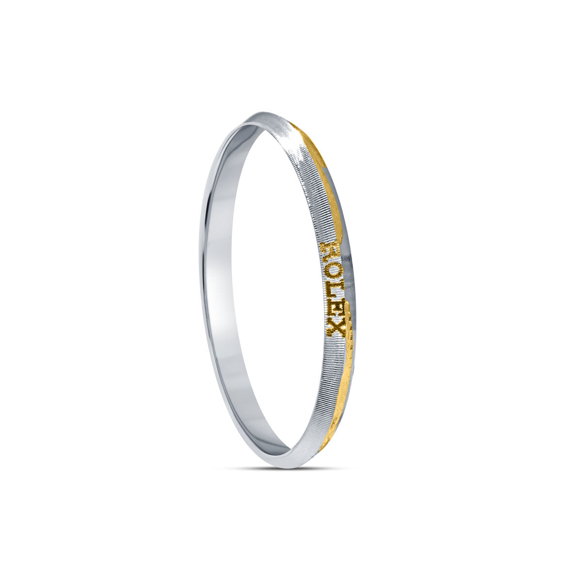 Elite Edge Dual Tone 925 Sterling Silver Kada for Men