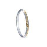 Elite Edge Dual Tone 925 Sterling Silver Kada for Men
