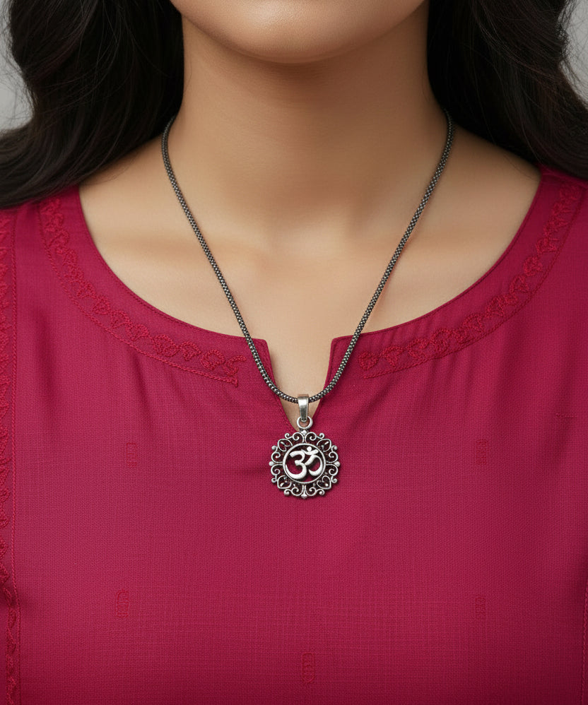 Aum Swaroop 925 Sterling Silver Pendants for men