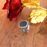 Aquilo Noir 925 Sterling Silver Ring for Men
