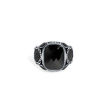 Noir Eclipse 925 Sterling Silver Ring for Men