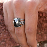 Razor's Edge 925 Sterling Silver Ring for Men